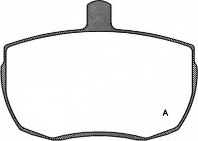 OPEN PARTS bpa005600 -  Комплект тормозных колодок, дисковый тормоз